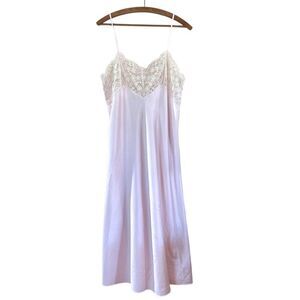 Vintage St. Michael Pink Satin Long Nightgown Slip